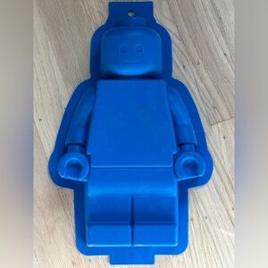 EUC Blue Silicone LEGO Building Block Figure Mold